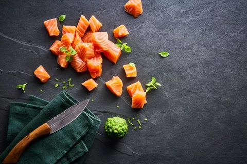 Poêlée de saumon sans peau